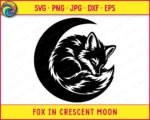 Fox Asleep In Moon - Image 6