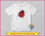 This ladybird svg shows a round red and black beetle with bold spots, curled antennae, and little folded legs peeking out from its shell. It comes as a high-quality vector with smooth lines on a transparent background, easy to cut and weed or use as clipart in printing and digital projects, and this red & black ladybug design is set up as a layered vector file so each colour cuts separately for a multi-layer decal. The rounded shape and playful pose of this spotted lady beetle give it a friendly, spring garden-fresh feel that makes it hard to resist adding to your next project.