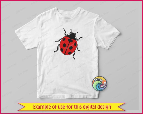 This ladybird svg shows a round red and black beetle with bold spots, curled antennae, and little folded legs peeking out from its shell. It comes as a high-quality vector with smooth lines on a transparent background, easy to cut and weed or use as clipart in printing and digital projects, and this red & black ladybug design is set up as a layered vector file so each colour cuts separately for a multi-layer decal. The rounded shape and playful pose of this spotted lady beetle give it a friendly, spring garden-fresh feel that makes it hard to resist adding to your next project.