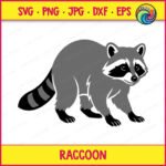 This raccoon svg shows a full body raccoon standing on all fours with a striped tail, masked face, and detailed paws in classic grey and black shades. It is a high quality vector with smooth clean lines on a transparent background, easy to cut and weed or use as clipart for printing and digital projects, and this woodland trash panda design is built as a layered vector file so each colour cuts separately for a multi-layer decal. The pose and expression capture that curious masked bandit critter look so many people love about raccoons, making this a design you will want to use again and again.